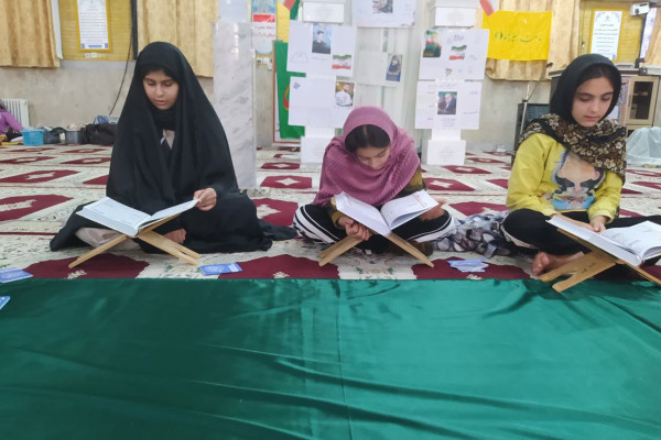 تجلی آیات منتخب نهضت زندگی با آیه ها در اعتکاف شهرستان بدره