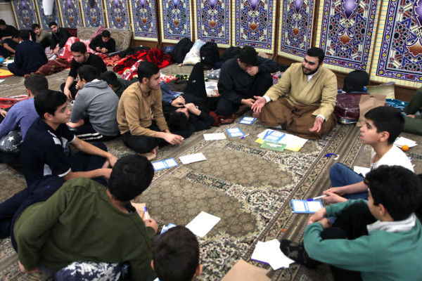 حجت‌الاسلام‌و‌المسلمین غفوری، نماینده ولی‌فقیه در استان و امام‌جمعه کرمانشاه در جمع معتکفین