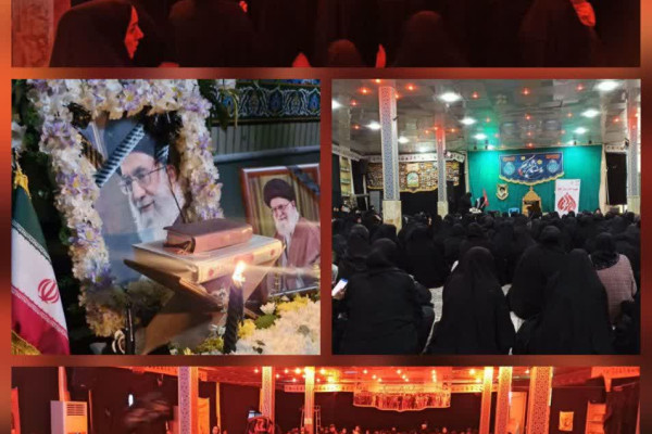 بانوان کرمانشاهی در مسجد النبی در سوگ شهادت رهبر امت