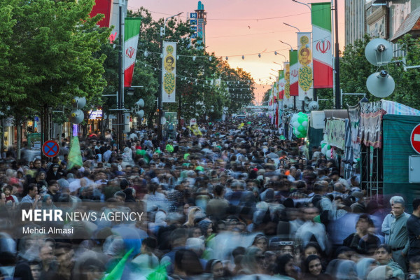 جشن بزرگ کیلومتری عید سعید غدیر در زنجان برگزار شد