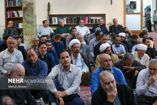 مراسم یادبود آیت‌الله شبیری زنجانی در زنجان