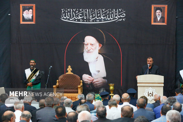 مراسم یادبود آیت‌الله شبیری زنجانی در زنجان