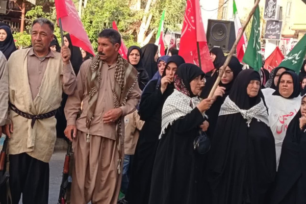 حضور هیئات مذهبی شهرستان مهران در مراسم اجتماع جان فدایان ایران