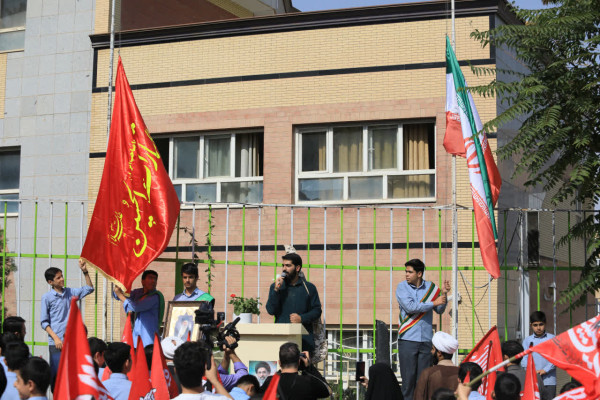 نهضت «خونخواهی» دانش آموزان دیار الوند همدان