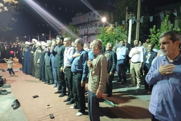 برگزاری مراسم عزاداری و سوگواری فاطمیه اول شهادت حضرت فاطمه زهرا ( س) در شهرستان دره شهر