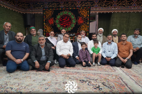 هشتمین هیات جناب حبیب ابن مظاهر علیه السلام در منزل حاج غلامعلی سماواتی برگزار شد