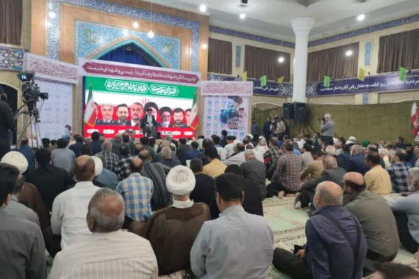 برگزاری مراسم سالگرد شهادت آیت‌الله رئیسی در آبادان