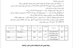 آگهی مزایده عمومی
