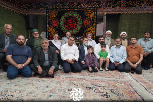 هشتمین هیات جناب حبیب ابن مظاهر علیه السلام در منزل حاج غلامعلی سماواتی برگزار شد